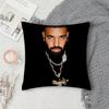 D-Drake For All the Dogs Pillow Case Square Double-Sided Printing Short Plush Sofa Cushion Cover Bedside Pillow