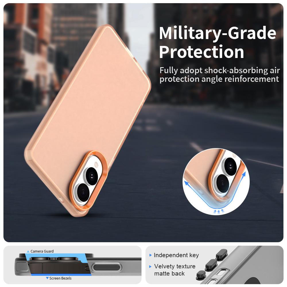 For Samsung Galaxy S25 Edge Case PC+TPU+PET Matte Anti-Drop Phone Back Cover