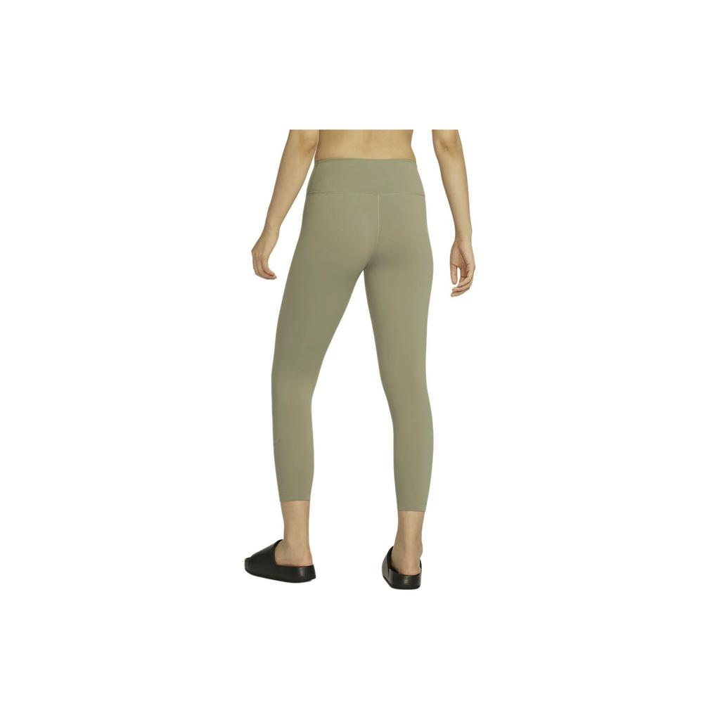 Nike One Breathable Quick-Dry High-Waisted Nine-Point Tight Sports Leggings Women Leggings Light-Army-Green FN3233320