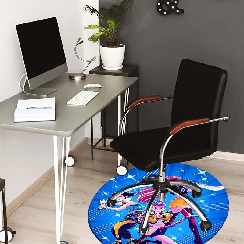 1pc Superhero TrioPower and Style Round carpet, Made of Polyester,Perfect for Decorating Office Chairs, Living Rooms,Vibrant Decorative Rug