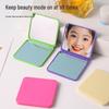 Compact Double-Sided HD Makeup Mirror - Portable Lipstick Pocket Mirror for Female College Students