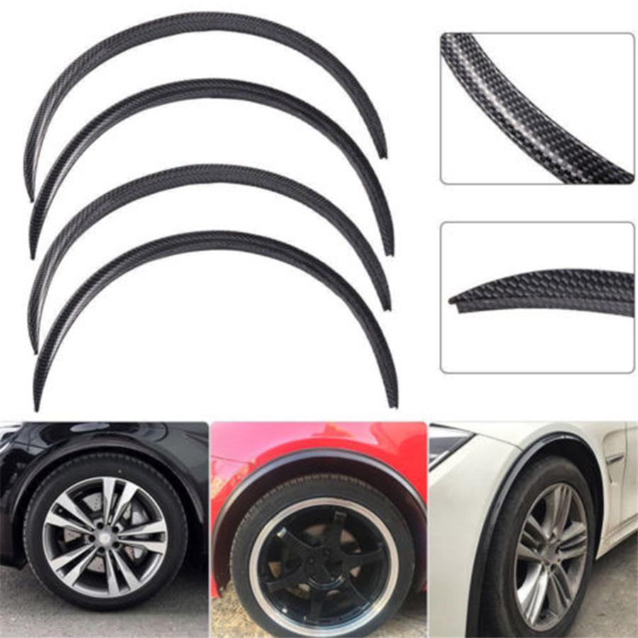 4Pcs Carbon Fiber Wheel Arch Protector Trim