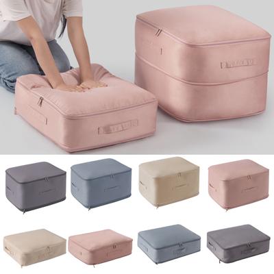 Zipper Closure with Handle Clothes Storage Basket Closet Organizer Housemoving Package Duvet Cover Bed Sheets