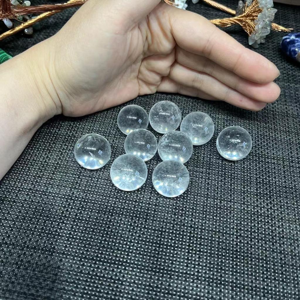 5 Stück Natürlicher Klarquarz Kugel Kristallkugel Heilstein Reiki Poliert DIY Heim Zimmer Dekoration Geschenk