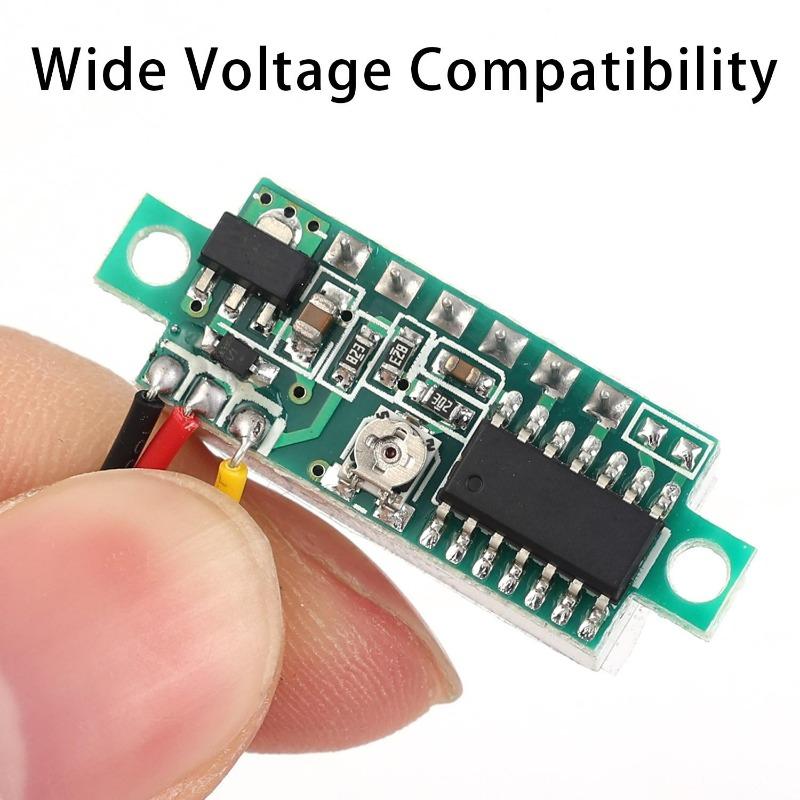 10/1pcs DC LED Digital Display Panel Voltage Meter Red Green Blue Auto Car Mobile Power Voltage Tester Detector Instrument