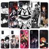 Bungo Stray Dogs Double Black Cover Phone Case For Samsung Galaxy A12 A22 A32 A52 A72 A02S Phone Case Note 20 Ultra 10 S10 Plus