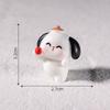 Cute Micro-landscape Christmas Puppy Pig Playing with SnowSmall Animal Decorative Accessories Desktop Mini Ornaments