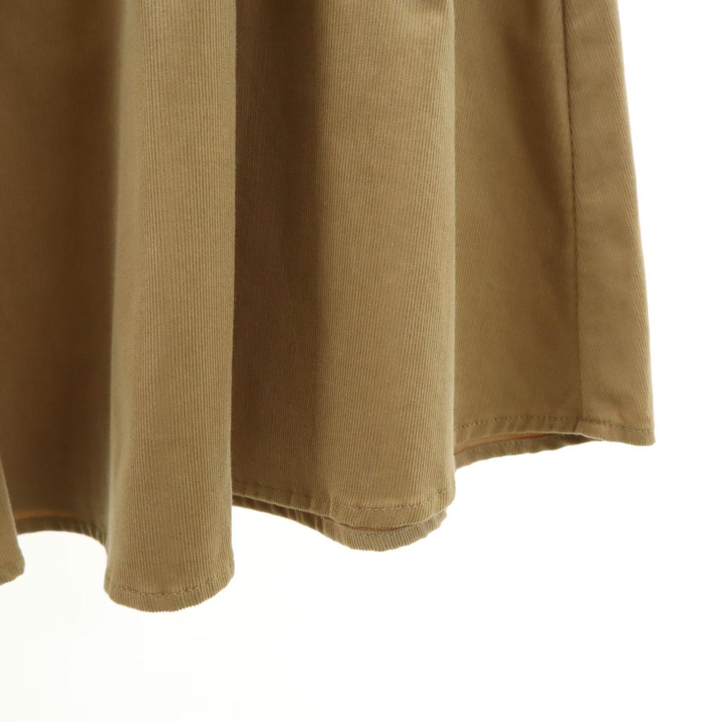 MidiUmi Made In Japan Corduroy Long Skirt Beige Women Used