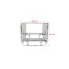 Chrome Console GPS Navigation Cover Panel Trim For Chevy Silverado/GMC Sierra