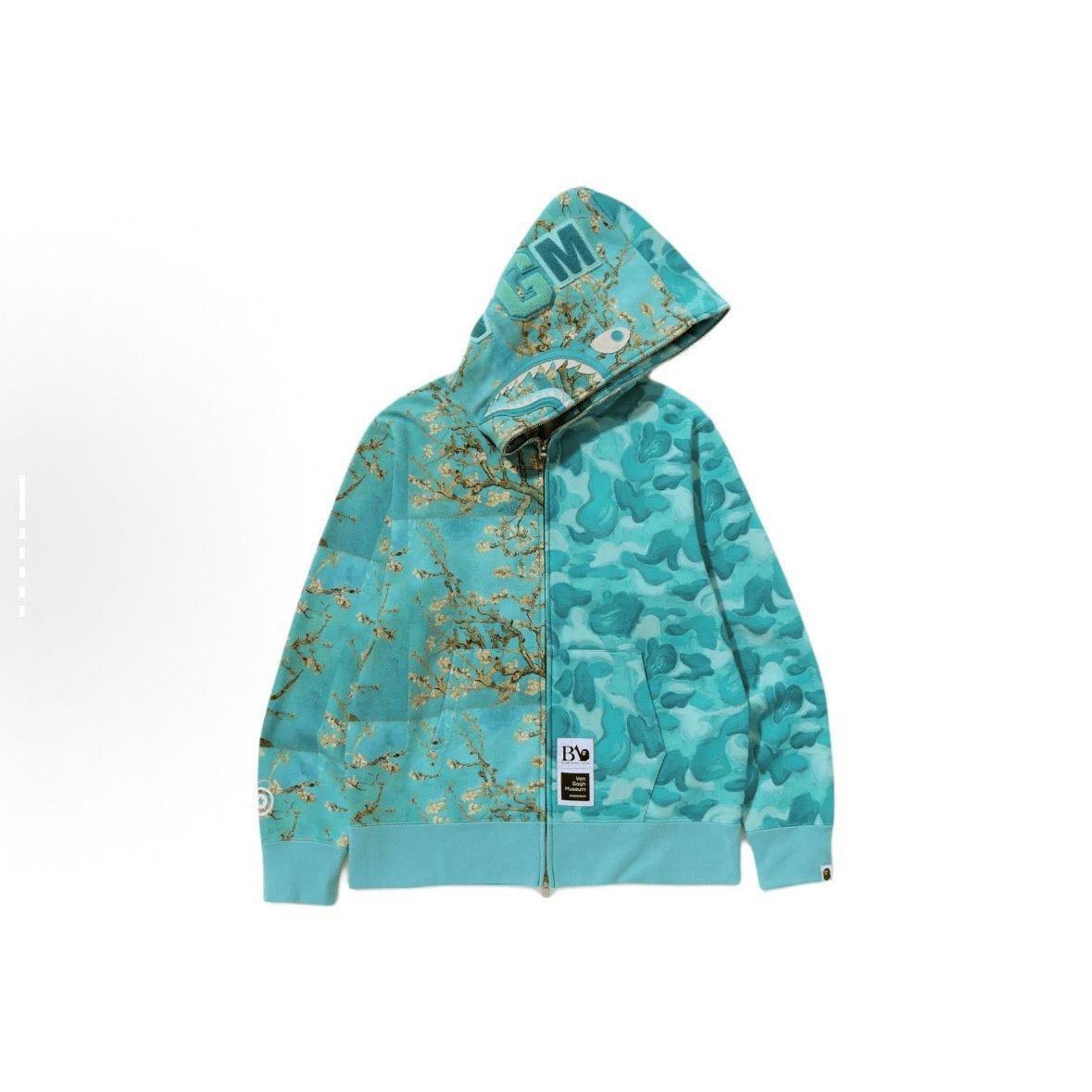 

Ван Гог x BAPE 2025 Худі з акулою - Візерунок Соняшники Японський Тренд M