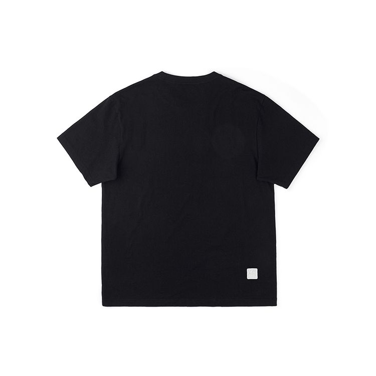 Comfortable Fit Round Neck Calligraphy Pattern Printed Short Sleeve T-Shirt Men Tops Black LMT0069223RX00FK11000