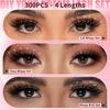 Natural Look False Eyelashes Wispy Style DIY Lash Extension Kit  Makeup Enhancement