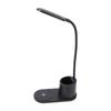 LED Desk Lamp Touch Control Flexible Arm Small Table Light with Wireless   Pen Holder for Dorm Bedroom