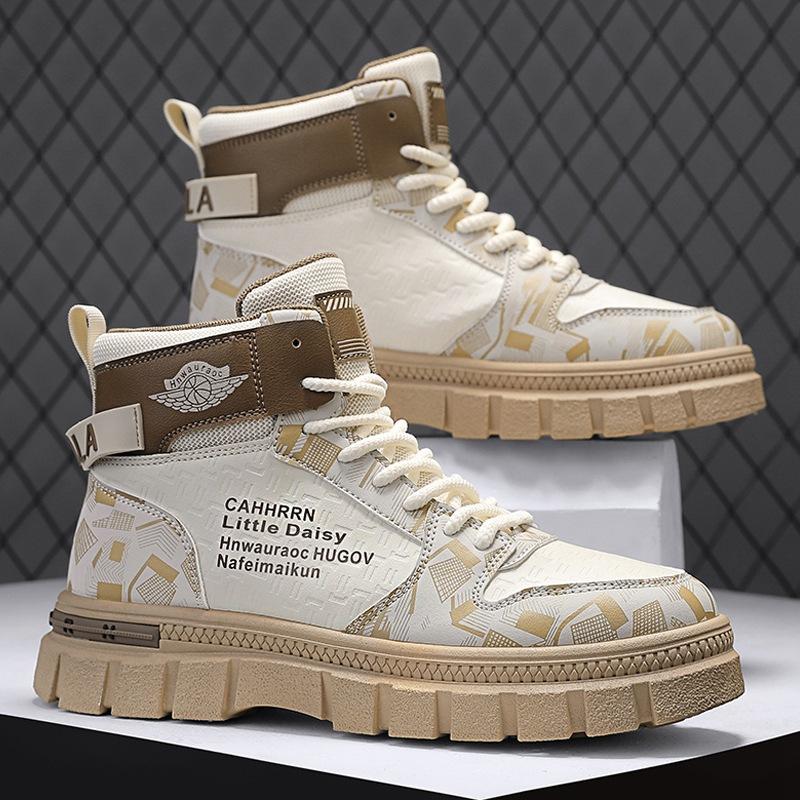 

Мужская обувь для активного отдыха, альпинизма, спорта, повседневная, модная обувь, мужские универсальные осенне-зимние ботинки Мартина с высоким берцем 44