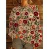 JPNTKY Women's Fashion Casual Long Sleeve O-Neck Blouses & Shirts