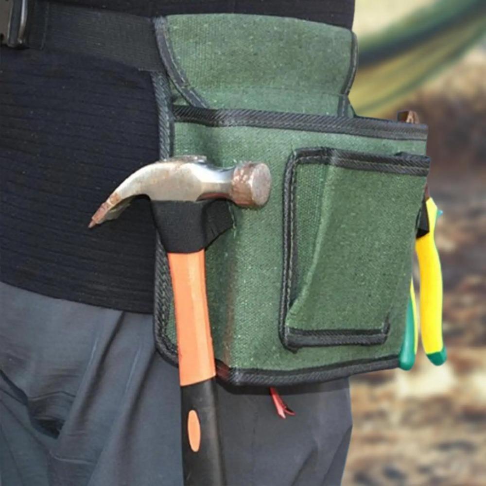 Thicker Canvas Tool Storage Bags Multiple Pockets Repair Bag  Hardware Maintenance Organizer