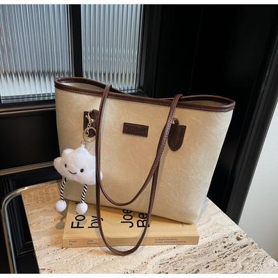 Retro Bag Women's Large-capacity New Autumn Versatile Simple Shoulder Bag Textured Commuter Tote Bag