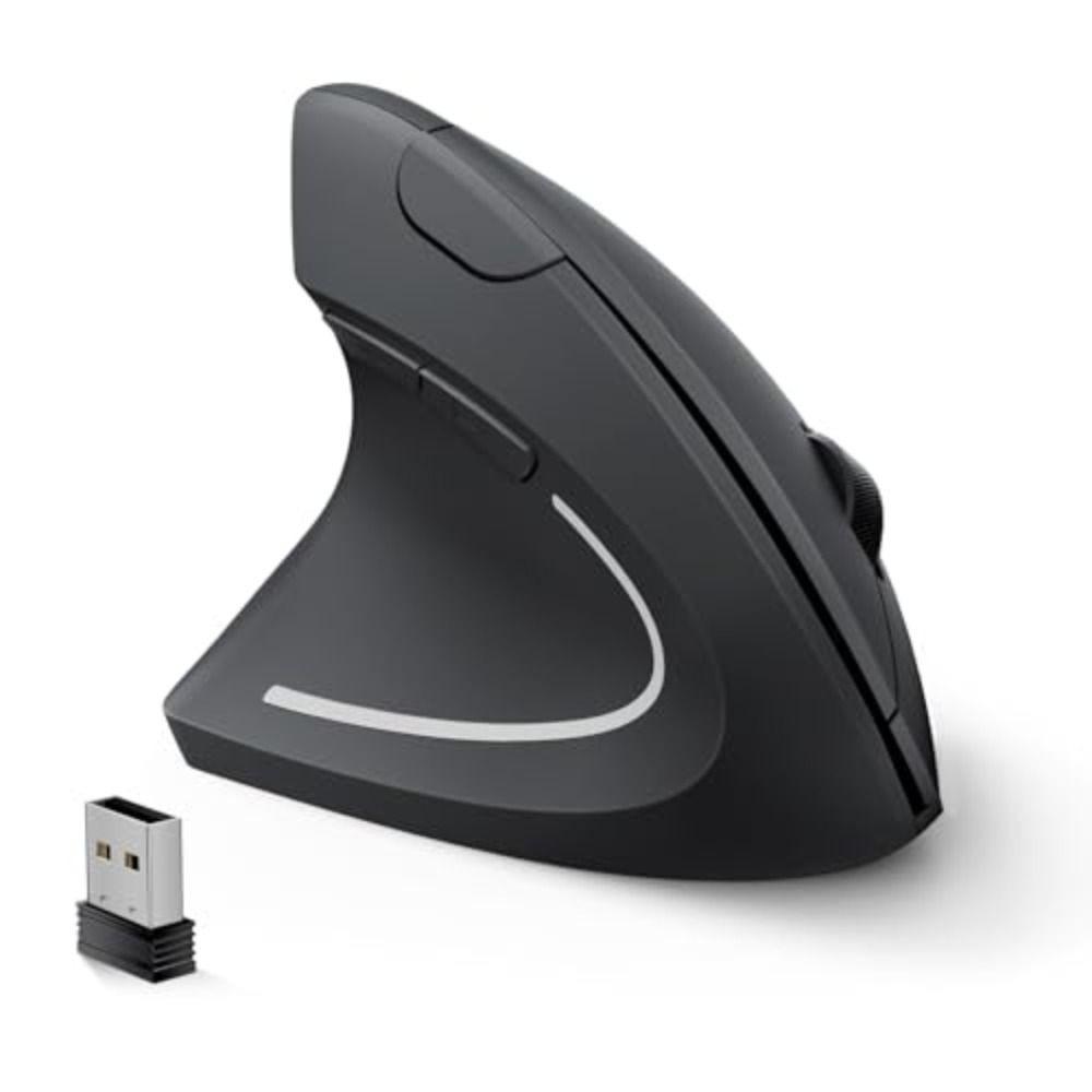 2.4GHz Wireless Mouse Adjustable DPI Vertical Mouse Lefty Design Optical Mouse  Office