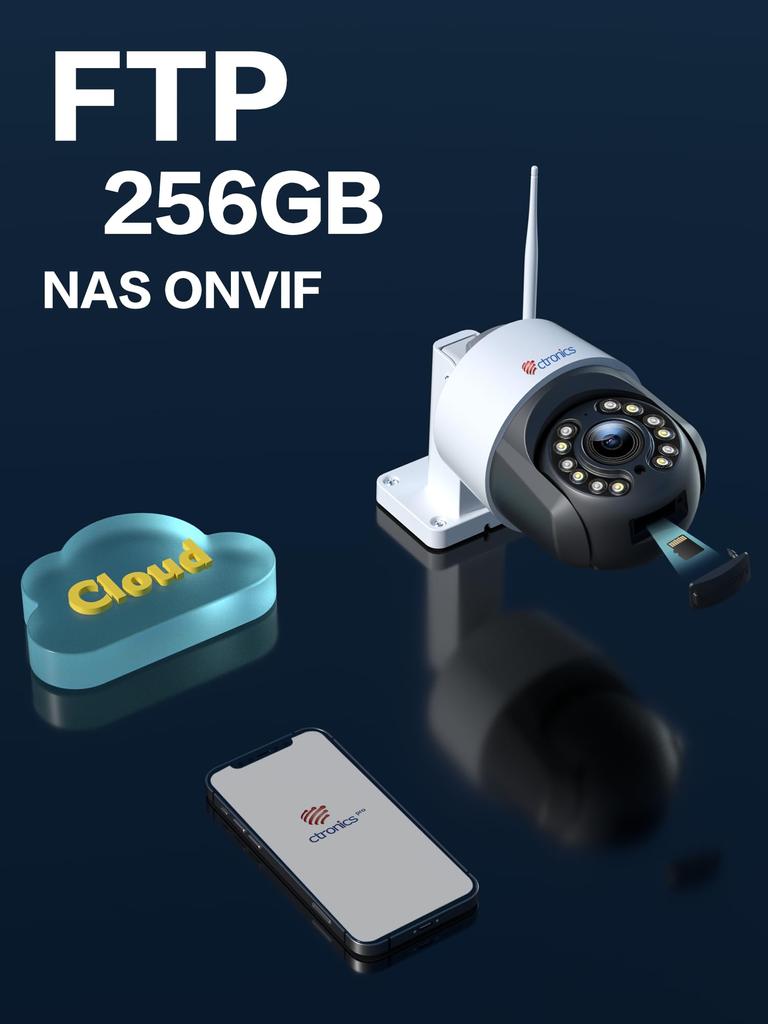 Optical Ctronics Sicherheitskamera Außen 8 Megapixel 5G KI-Erkennung Erkennung Automatische Verfolgung Fernbedienung Intelligente Nachtsicht Ausgestattet mit Rot