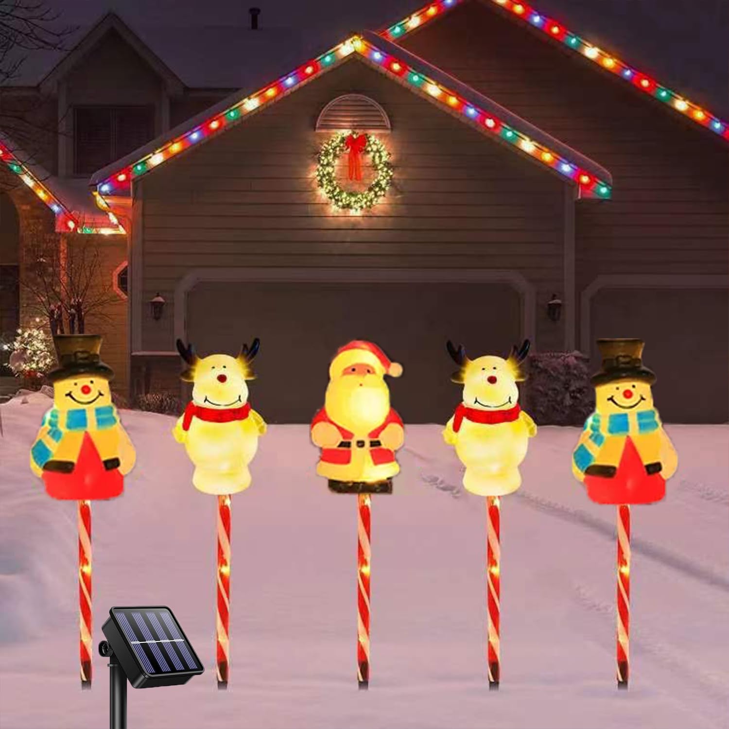 

Solar LED Illumination Light, Garden Light, Recessed Christmas Ornament, String Light, Drape Decorative Light, Automatic OnOff at Night, Waterproof,