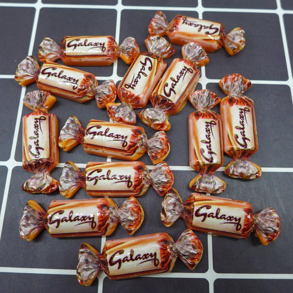 

16 шт./лот Подвески-леденцы для серег Милые шоколадные Мультяшные конфеты DIY Смола Еда Кабошон Ювелирные подвески Самодельный подарок для дружбы with hook