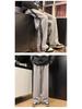 Men's Striped Nine-Point Sweatpants - Casual Korean Style for Spring & Autumn