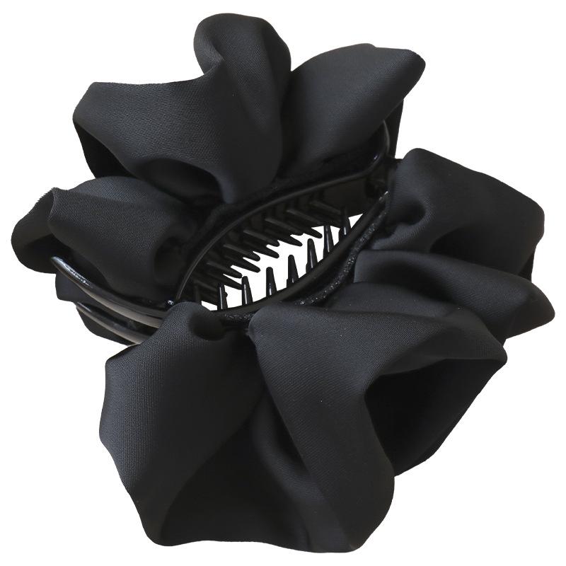 Elegant Satin Pleated Hair Clip: Enhances Volume for Ponytails & Buns, Stylish New Hair Accessory for Women