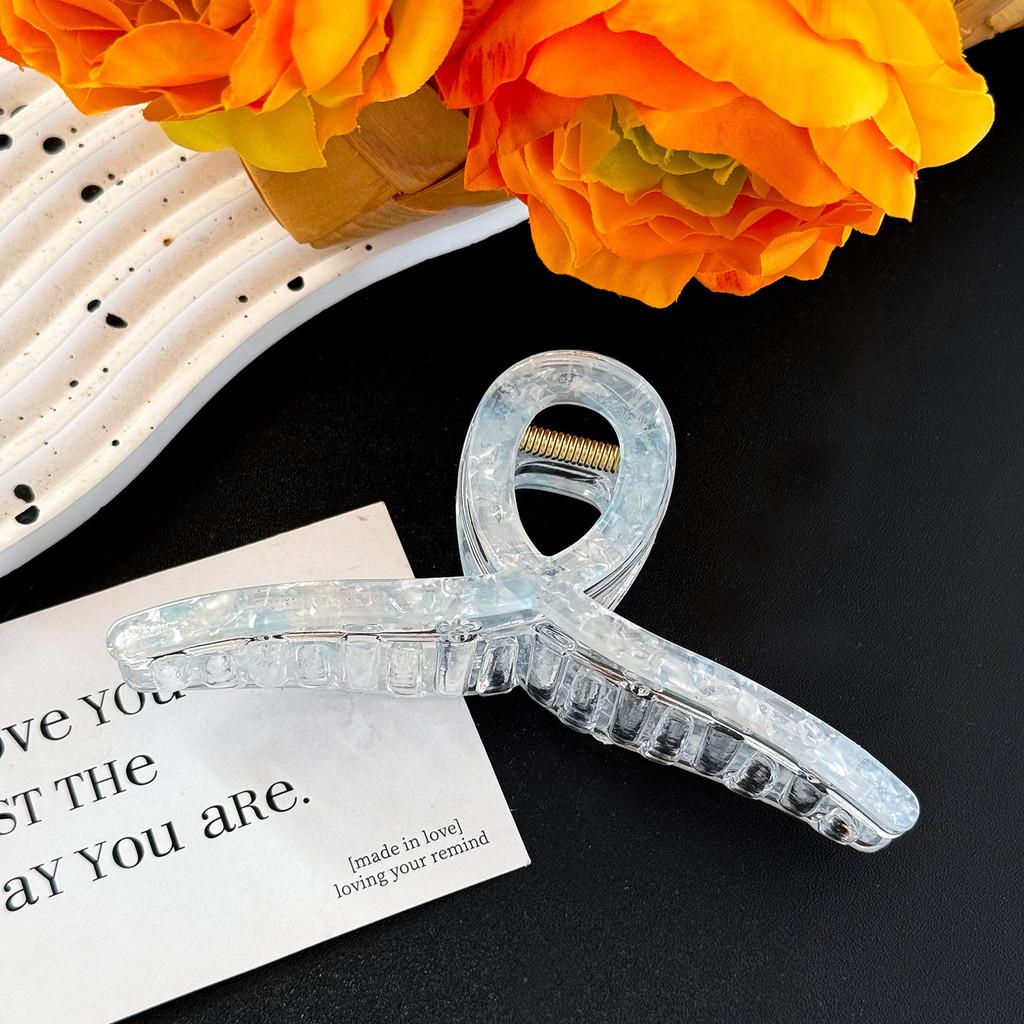 Chic Large Mermaid Hair Claw Clip For Sophisticated Updos And Ponytails In Various Colors