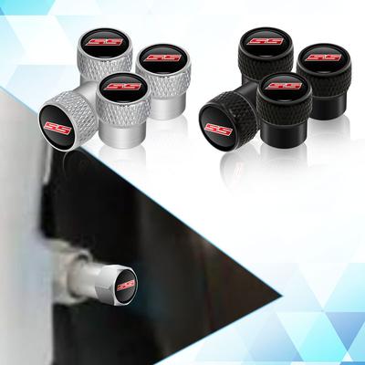 SS Logo Emblem Metal Car Tire Valve Stem Cap Tire Wheel Stem Air Valve Caps For Sport Cruze Camaro Captiva Aveo 4Pcs