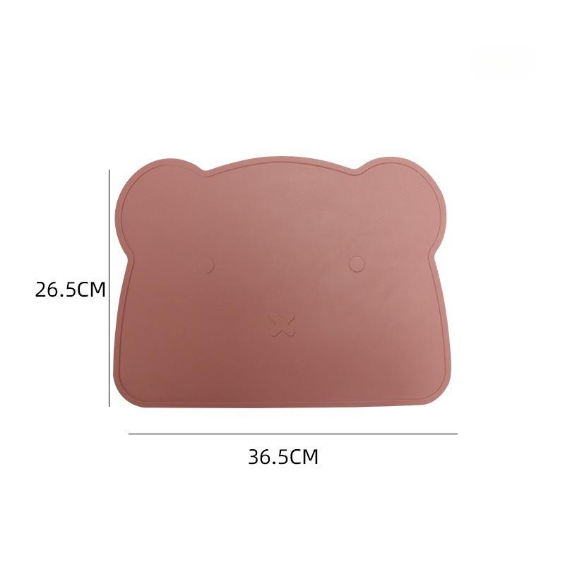 Silicone meal mat children's thick insulation and anti slip mat hotel home silicone cup mat Western style mat