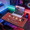 Custom Name Personalized Ajax Pattern Mousepad, Laptop PC Desk Mat, Decorative Desk Mat for Home Keyboard Pad Gift