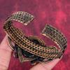 Hypersthene bangle copper wire wrapped adjustable cuff bracelet copper jewelry real gemstone handmade bangle wire wrap jewelry gifts for mom