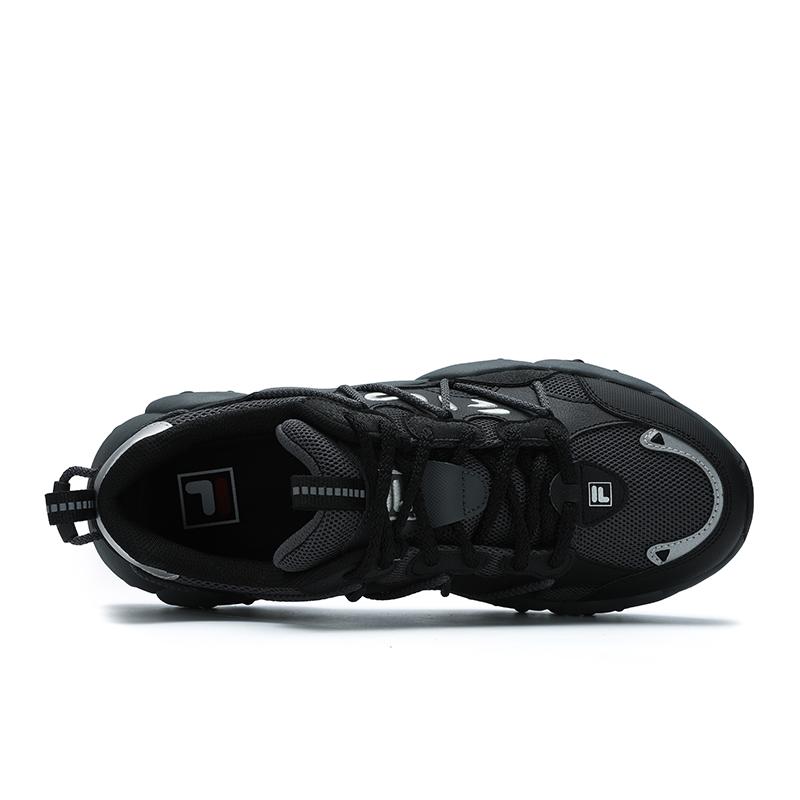 New FILA FLUID 6 Cat Paw Cushioning, Wear Resistant Low Top Chunky Sneakers Men's Black Gray F12M522111FBD