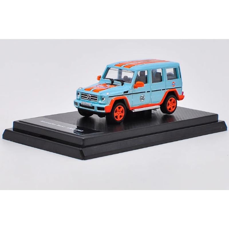 AAM1 Diecast 1:64 Scale Mercedes-Benz G63 6X6 4X4 G500 AMG Benz G-Class Pickup Alloy Car Model Collectible Toy Gift Souvenir Display