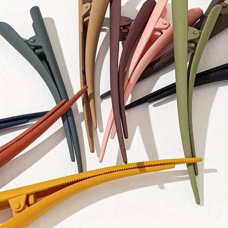 New Fashion Morandi Colored Frosted Hair Clip, Simple Multifunctional Horn Clip, Versatile Hair Clip for Women In Daily Life.