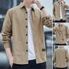 Korean Style Men Cargo Shirt Men's Jackets Streetwear Outdoor Casual Jacket Shirt Vintage Spring Autumn Shirt Coat Men Tops