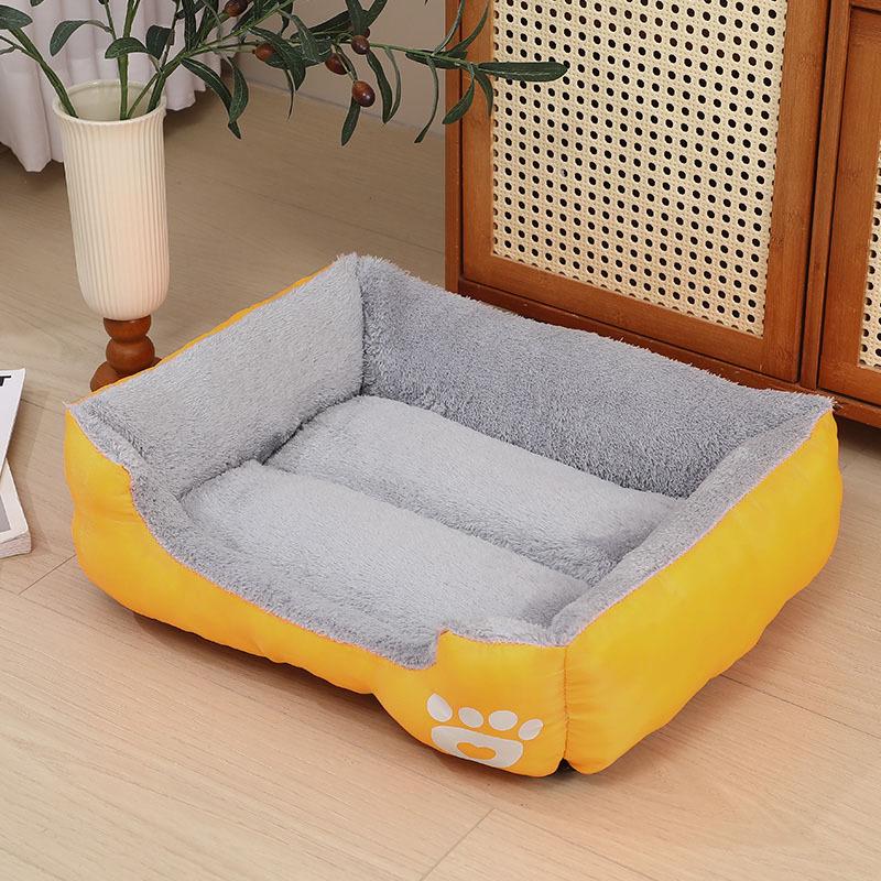 Universal Four-Season Warm Plush Large Rectangular Dog Bed