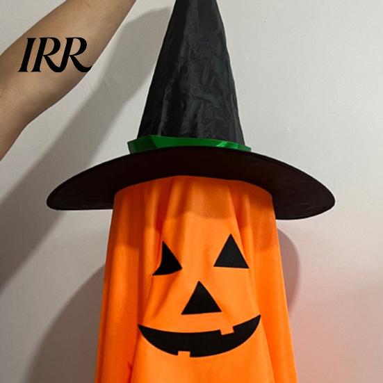 Halloween Night Home Ornaments Cute Hanging Decor, Pumpkin Ghost Pendant with Durable Fabric Decor Wizard Hat, Spooky Witch Ornament for Party