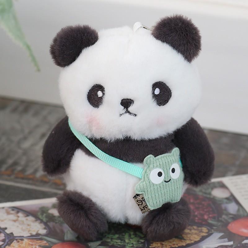 Adorable Panda Plush Keyring With Magnetic Circles For Kids Bag Decor And Gift