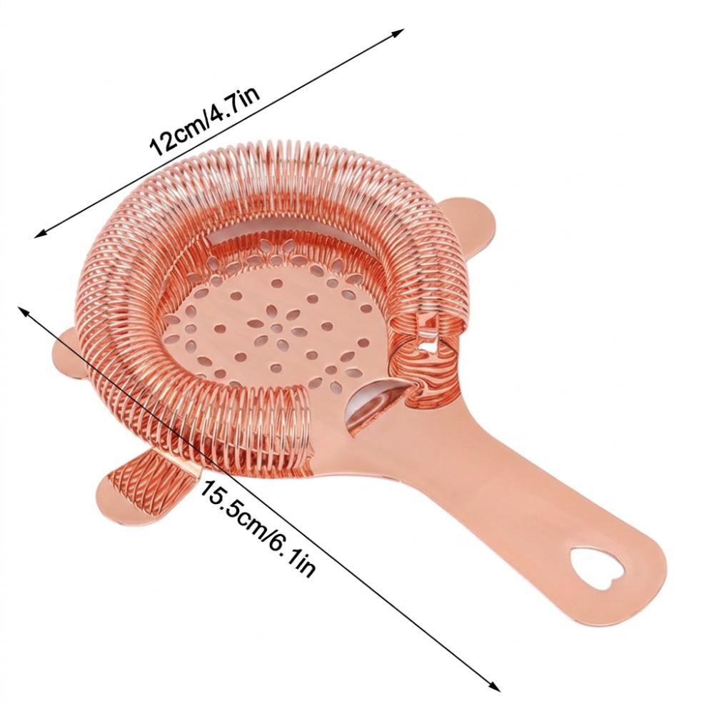 Mirror Polished Bar Strainer Stainless Steel Bartender Ice Filter Cocktail Strainer  Bar