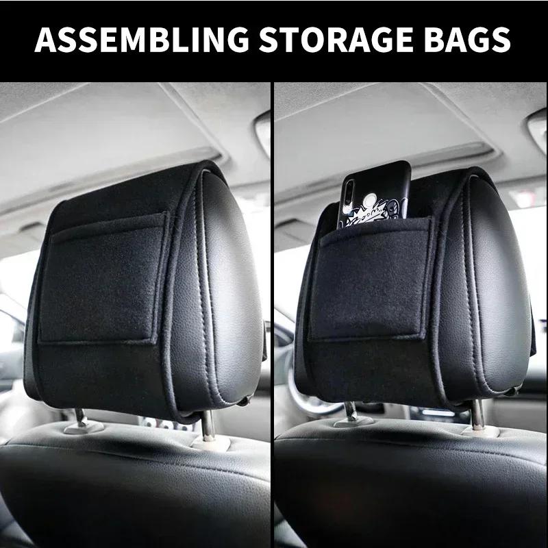 2026 Hot For Renault Hub Caps Car Headrest Cover Seat Head Pillow Neck Headrest Cover For Renault RS Clio Megane 2 3 4 Captur Tr