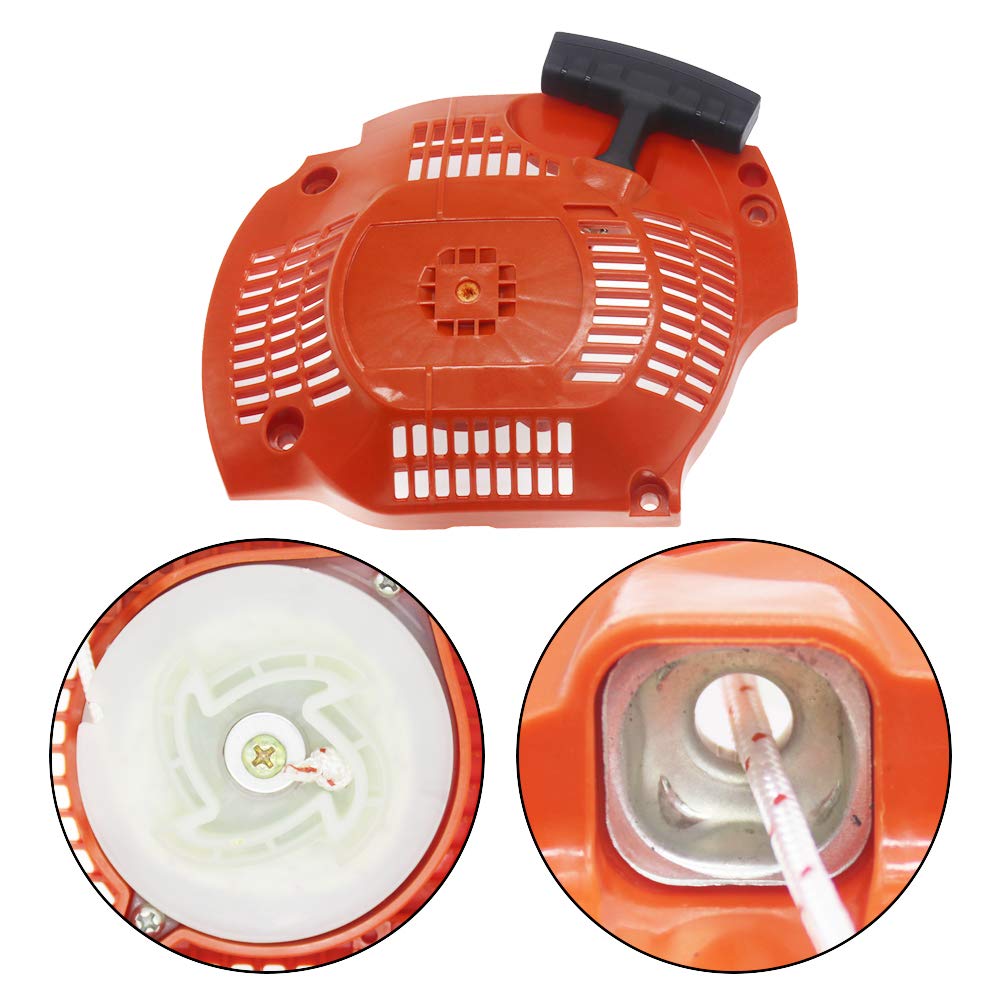 QHALEN Pull Recoil Starter Assembly with 2 Meter Pull Cord for Husqvarna 450 445 Chainsaws, Part Numbers 544071604 and 544071602