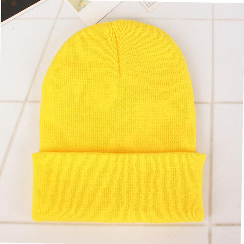 Adult Thick Warm Rabbit Fur Beanie Cap Men Women Solid Knitte Hat Solid Multi Colors Skullies Ski Hip Hop