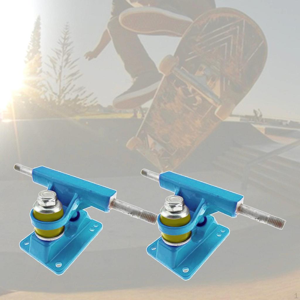 1 paar Aluminum Alloy Skateboard Trucks Bushing 3.25in Hangar 150mm Bearing for Skate Board