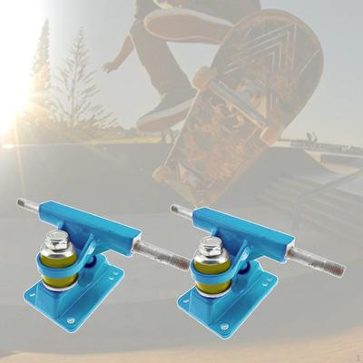 1 Paar Aluminum Alloy Skateboard Trucks Bushing 3.25in Hangar 150mm Bearing for Skate Board
