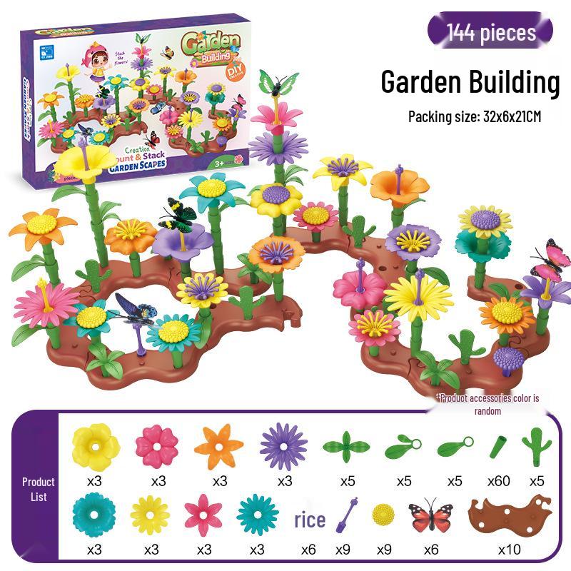 Interlocking DIY Garden Building Blocks - Free Shipping Children's Assembly Toy