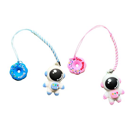 Plastic Anti Lost Golf Tee Hanger Cartoon Astronaut Golf Tee Ring with Strap for Men Women Loss Prevention Tee Holder for Golf Enthusiasts