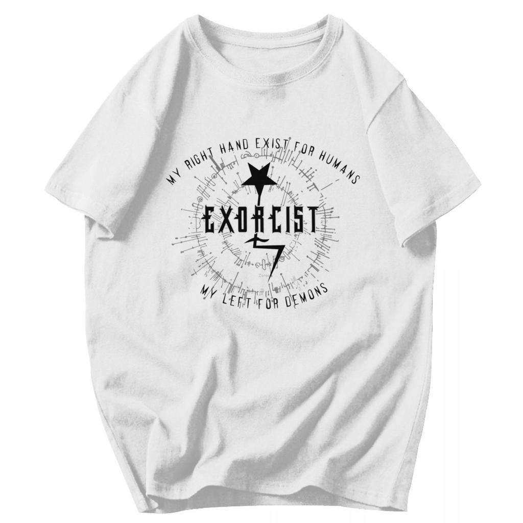 Men T Shirt Exorcist Japanese Horror Film Pops Y2K Graphic Anime Unisex Tops T Shirts