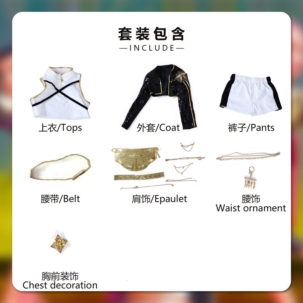 Παιδική Kpop Δαίμονες Κυνηγοί Μίρα Ρούμι Ζόι Κοστούμι Cosplay Μαύρο Χρυσό Στολή Παράστασης Επί Σκηνής Περούκα Κοστούμι Κορίτσια Ρόλοι Ρούχα