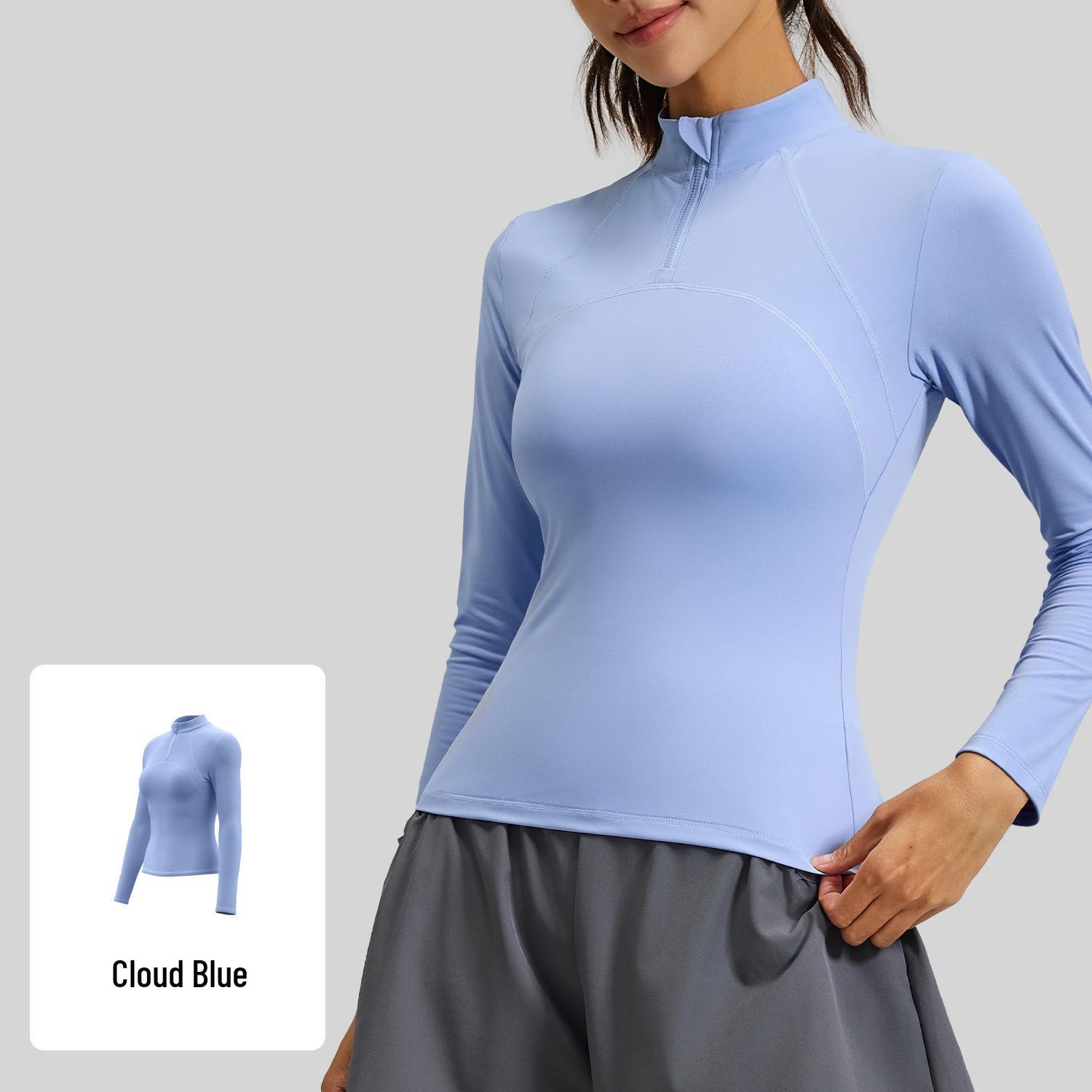 2026 Women s Slim-Fit Breathable Long Sleeve Yoga and Running Top M